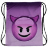 Ördögös smiley gymbag tornazsák